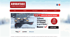 Desktop Screenshot of advantagelawnequipment.com
